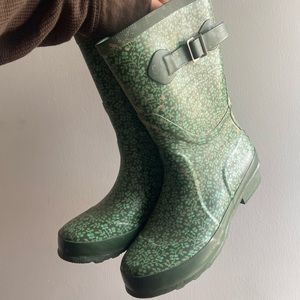 LL Bean Patterned Wellie Rainboots